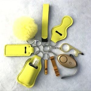 yellow key chain